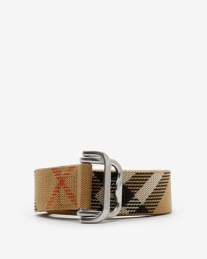 Burberry Check Webbing Belt - Multicolor