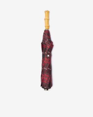 Burberry Check Folding Umbrella - Red