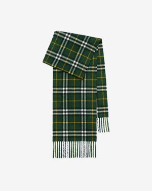 Burberry Childrens Check Cashmere Scarf - Green
