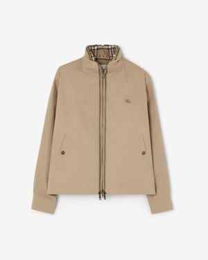 Burberry Cotton Twill Jacket With Gilet - Natural