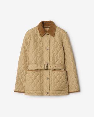 Burberry Quilted Nylon Jacket - Natural