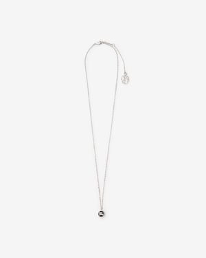 Burberry Knight Coin Necklace - Blanc