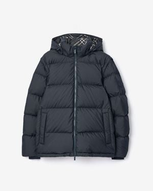 Burberry Detachable Sleeve Puffer Jacket - Blue