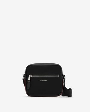Burberry Icon Stripe Crossbody Bag - Black