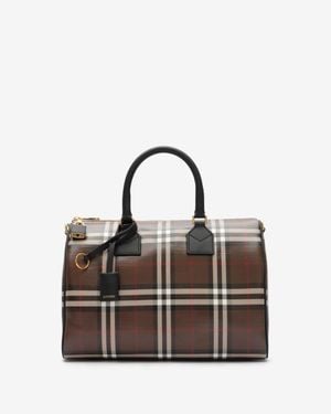 Burberry Medium Check Bowling Bag - Multicolor