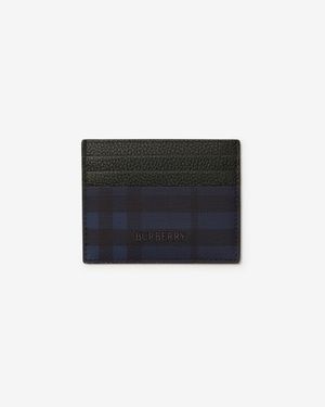 Burberry City Check Card Case - Noir