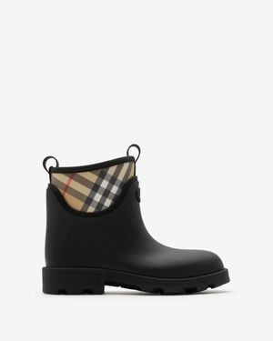 Burberry Rubber Marsh Stamp Low Boots​ - Black