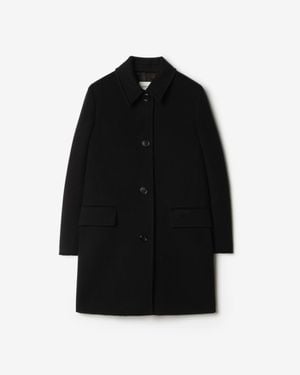 Burberry Wool Cashmere Gosford Tailored Coat - Black