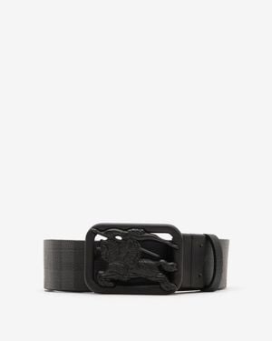 Burberry Reversible Check Rider Belt - Schwarz