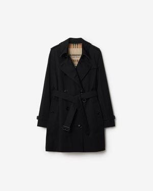 Burberry Mid-Length Chelsea Heritage Trench Coat - Black