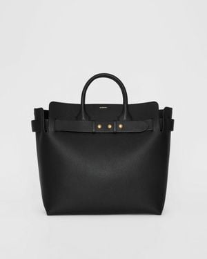 Burberry The Large Belt Bag aus Leder mit Ziernieten - Schwarz