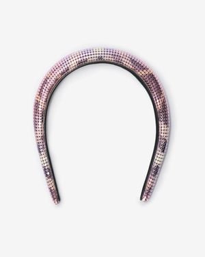Burberry Check Mesh Headband - Métallisé