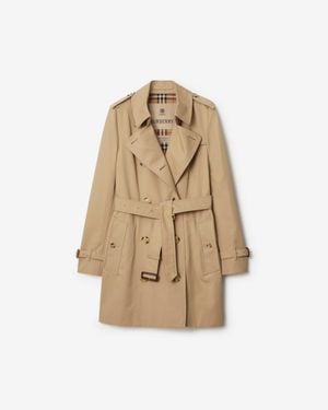 Burberry Short Chelsea Heritage Trench Coat - Natural