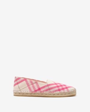 Burberry Check Mews Espadrilles​ - Pink