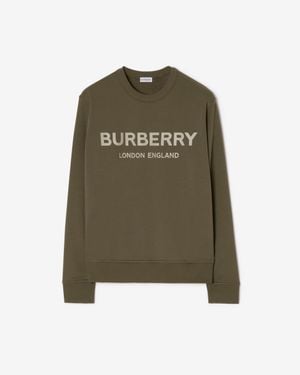 Burberry Logo Cotton Sweatshirt - Green
