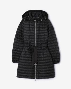 Burberry Nylon Amberley Puffer Coat - Black