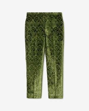 Burberry Baroque Velvet Tailored Pants - Green