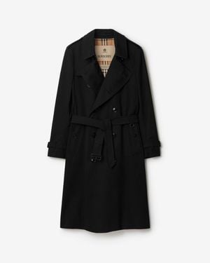 Burberry Long Kensington Heritage Trench Coat - Black