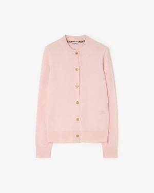 Burberry Cashmere Blend Cardigan - Pink