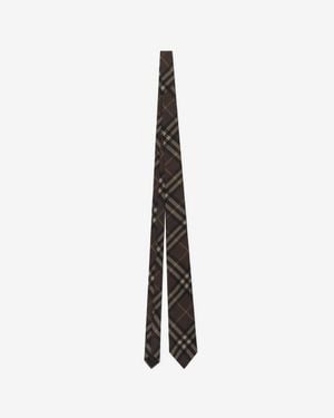 Burberry Check Silk Tie - Schwarz