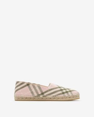 Burberry Check Mews Espadrilles - Natur
