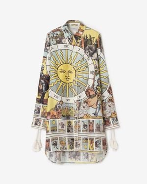 Burberry Tarot Silk Shirt - Metallic