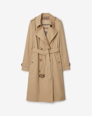 Burberry Short Chelsea Heritage Trench Coat - Natural