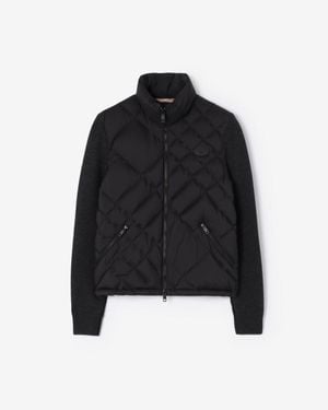 Burberry Nylon Dunsbury Puffer Jacket - Black