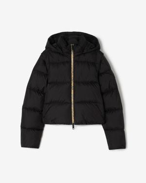 Burberry Detachable Sleeve Nylon Langdale Puffer Jacket - Black
