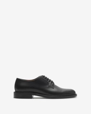 Burberry Leather Manor Derby Shoes - Black