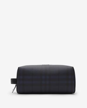 Burberry Check Travel Pouch - Black