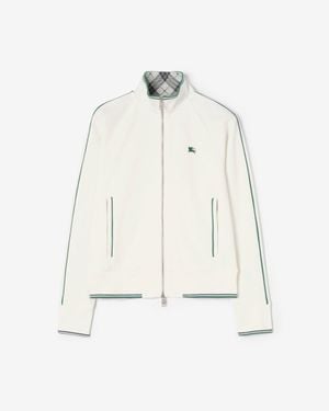 Burberry Nylon Cotton Tennis Jacket - White