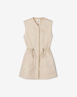 Burberry Quilted Nylon Walby Warmer - Natural