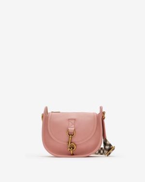 Burberry Mini B Clip Messenger Bag - Pink