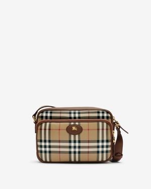 Burberry Check Pocket Crossbody Bag - Multicolor