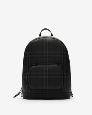 Burberry City Check Zip Backpack - Black
