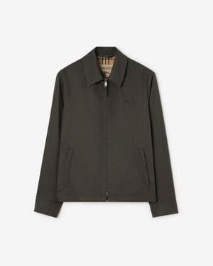 Burberry Tropical Gabardine Bloomsbury Harrington Jacket - Green
