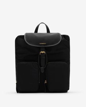 Burberry Medium Nylon Backpack - Schwarz