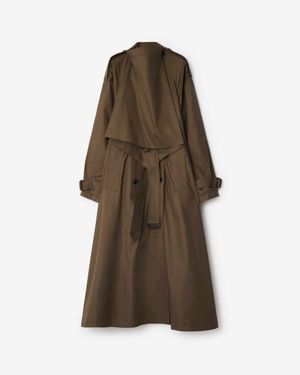 Burberry Long Gabardine Trench Coat - Braun
