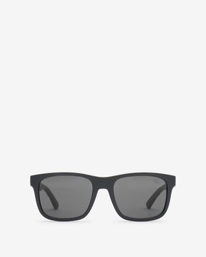 Burberry Textured Check Square Sunglasses - Grau