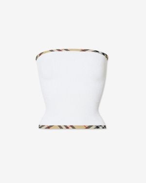 Burberry Devyn Swim Skirt/Tube Top - Weiß