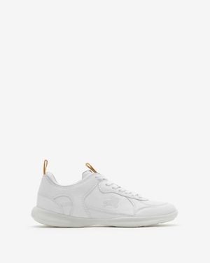 Burberry Leather Matrix Sneakers - White
