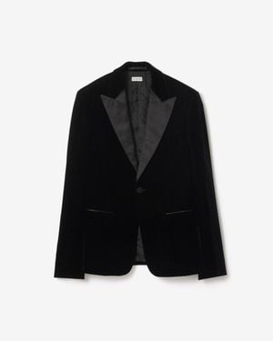 Burberry Velvet Tuxedo Jacket - Schwarz