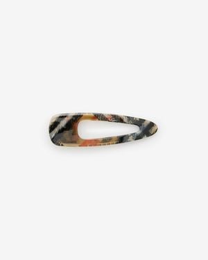 Burberry Large Check Hair Clip - Weiß