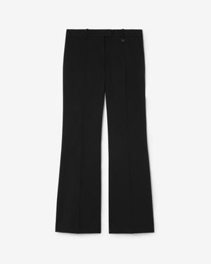 Burberry Wool Blend Tailored Pants - Black