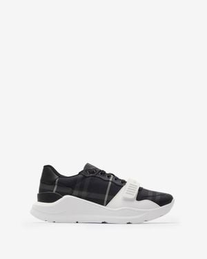 Burberry Check Sneakers - Noir