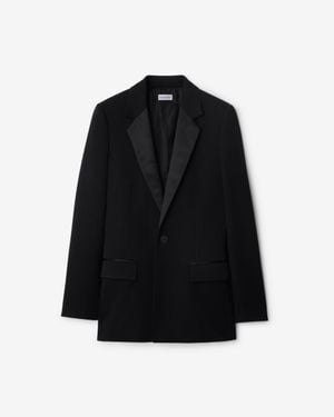 Burberry Wool Tuxedo Jacket - Black