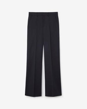 Burberry Wool Tailored Pants - Blue