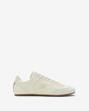 Burberry Leather Knight Runner Sneakers - Natural