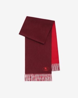 Burberry Knight Cashmere Scarf - Red
